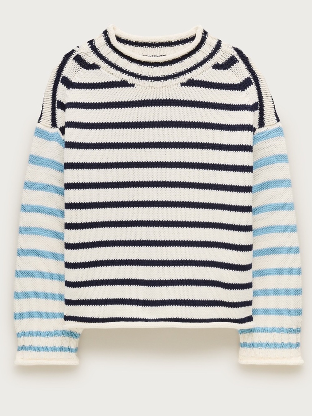 NWT J.Crew 2025 Rollneck Sweater in Stripe